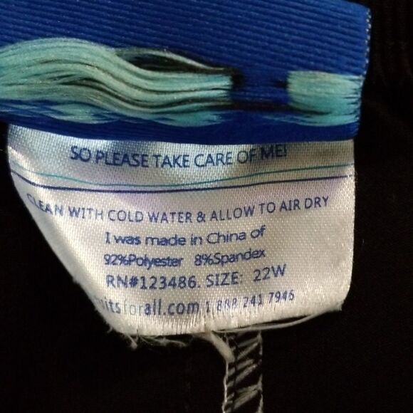 SWIMSUITSFORALL black board shorts - Picture 3 of 4